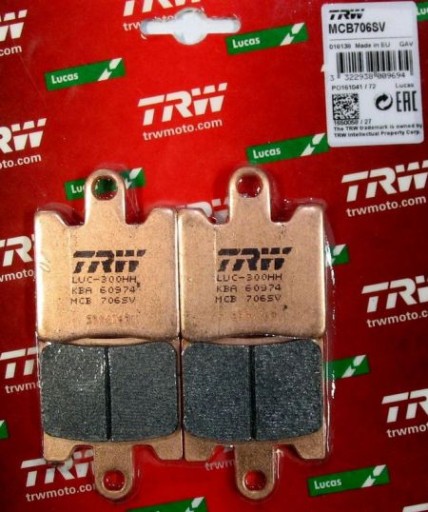 MCB706SV - Колодки передні TRW YAMAHA XV1900 Midnight Star 11-16