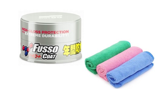 SOFT99 FUSSO COAT 12MONTH WAX LIGHT WAX MICROFIBR
