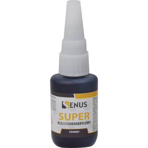 Kyanoakrylátové lepidlo Senus CA Super Glue ČIERNA 20g