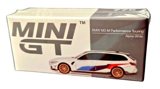 Coche De Colección Mini GT Mini GT 1/64 – BMW M3 Touring M Performance 2023, Modelo De Metal Coleccionable Blanco/Azul/Rojo, Escala 64, Para Fans +14 Años Coche De Colección Mini GT Mini GT 1/64 – BMW M3 Touring M Performance 2023, Modelo De Metal Coleccionable Blanco/Azul/Rojo, Escala 64, Para Fans +14 Años