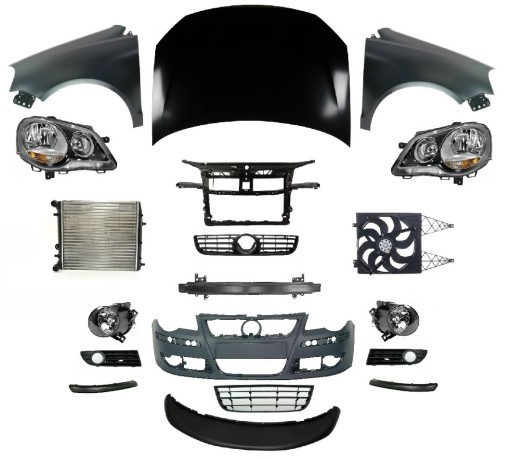 6Q0821105E - POLO 9N3 05-09 РЕМЕНЬ ПЕРЕДНЕГО БАМПЕРА КАПОТА КРЫЛЬЯ