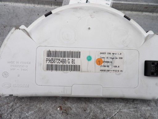 Citroen C2 dials, liczniki 1,1B P9650735480