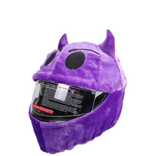 ХУТРЯНА ЗАБАВНА КРИШКА ДЛЯ МОТОЦИКЛЕТНОГО ШОЛОМА