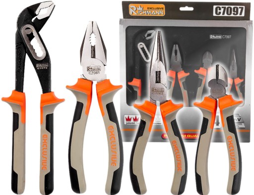Набор из 4 ручных инструментов плоскогубцы C7097 RICHMANN