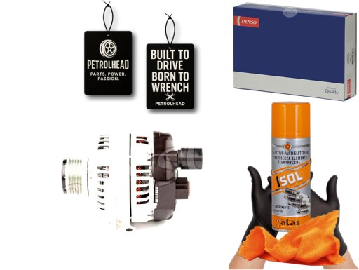 DENDAN1089#ECS-PCP+K - Генератор (14в 120а) alfa romeo mito fiat 500л пу #petrolhead pro+ kit4