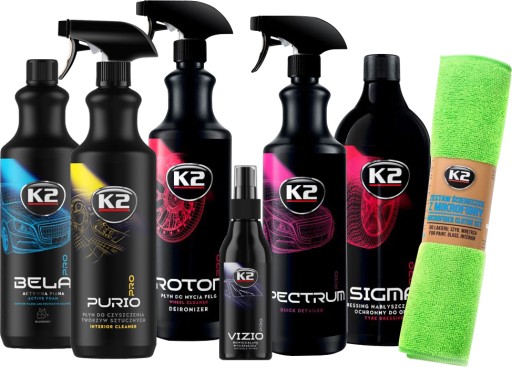 K2 комплект для догляду за інтер'єром та екстер'єром автомобіля