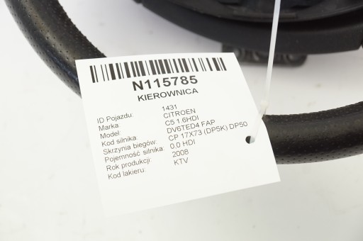 lenkrad 609435700 CITROEN C5 1.6HDI