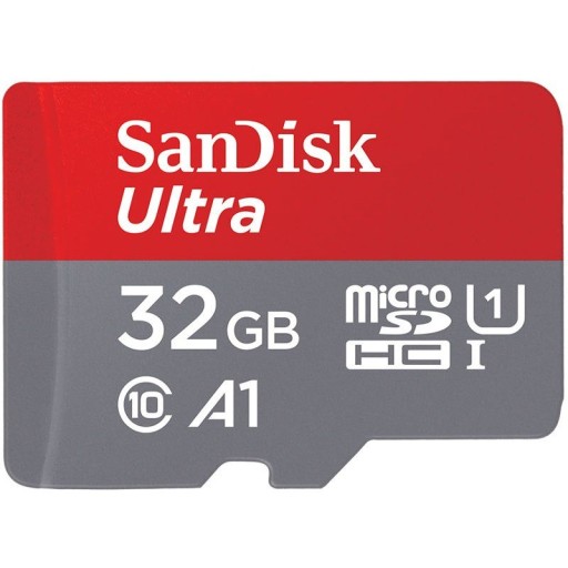 SANDISK ULTRA ANDROID microSDHC KARTA 32 GB 120 MB/s A1 Cl.10 UHS-I + ADAPTE