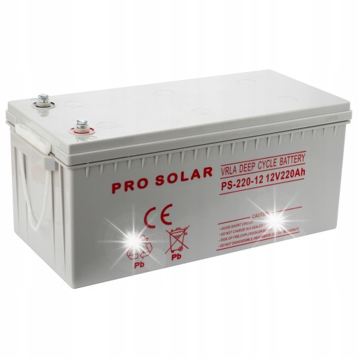 Сонячна батарея з глибоким розрядом 12 в, 220 ач, польща