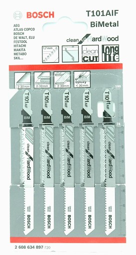 НАБІР ПИЛКИ ПО ДЕРЕВИНІ T 101 AIF BOSCH