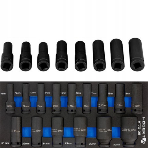 HOGERT НАБІР З 15 УДАРНИХ КОВПАЧКІВ