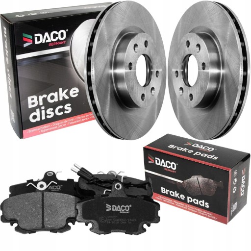 603940 - Диски и колодки DACO передняя Megane Clio II Twingo
