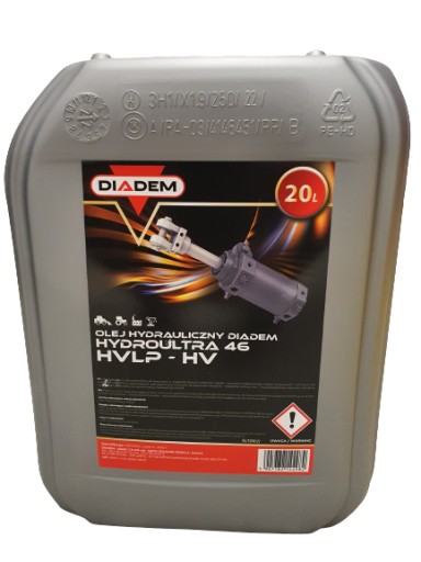 Гідравлічне масло Hydro DIADEM HVPL 46 20L