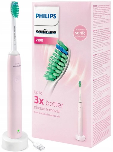 SONICKÁ KEFKA philips> SONICARE 2100 HX3651/11 RUŽOVÁ