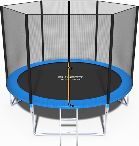 Trampolina ogrodowa dla dzieci 312cm FUNFIT z siatką zewnętrzną i drabinką