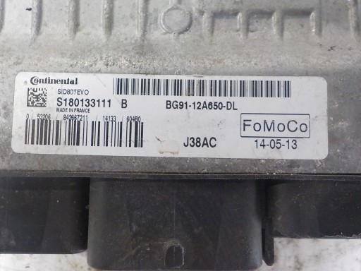 FORD FOCUS III computer control unit BG91-12A650-DL S180133111B