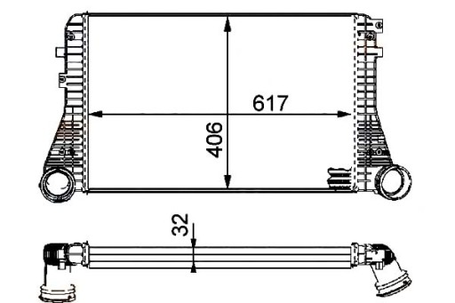 8ML 376 - ИНТЕРКУЛЕР HELLA, ОХЛАДИТЕЛЬ НАДДУВОЧНОГО ВОЗДУХА