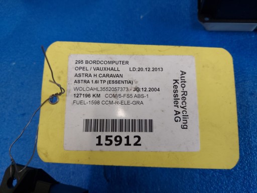 ASTRA H 13276999 display DISPLAY