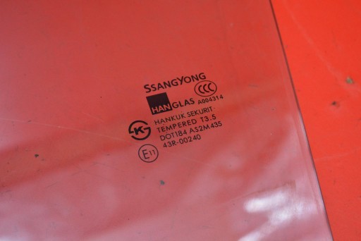 window side left front front SSANGYONG KYRON 05-07