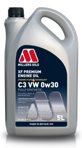 MILLERS OILS XF PREMIUM C3 VW 0W30 5л