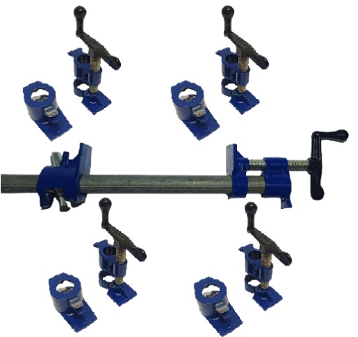 4X трубчатый зажим сильная труба 3/4 для склеивания столешниц