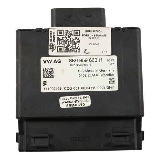 Porsche macan 95b модуль перетворювача напруги старт-стоп 8k0959663h
