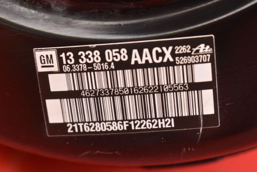 servo Servofreno 13338058 AACX CHEVROLET CRUZE e J300 2.0 VCDI 163 KM