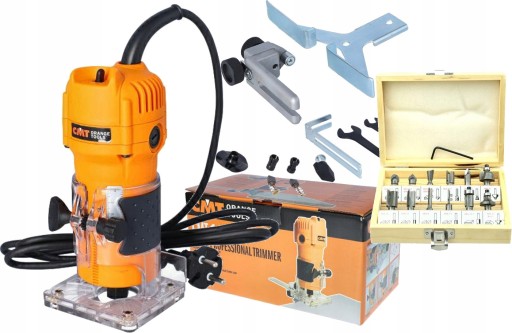 РУЧНОЙ КРОМОЧНО-ФРЕЗЕРНЫЙ СТАНОК CMT 550 Вт CMT10 КРОМОЧНЫЙ ТРИМЕР 6,35 6-8 мм +12FR