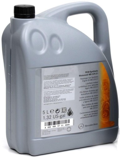 МАСЛО MERCEDES OE 5W30 DPF 5W-30 229.51 5л
