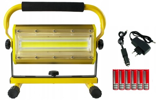 ГАЛОГЕННА СВІТЛОДІОДНА ПОРТАТИВНА АКУМУЛЯТОРНА ЛАМПА 100 ВТ