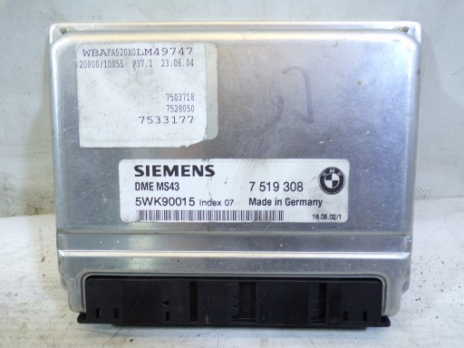 Montaggio STARTOWY BMW X5 E53 3.0b 7519306 CZYTAJ DOKLADNIE OPIS KUPUJ PO NR.