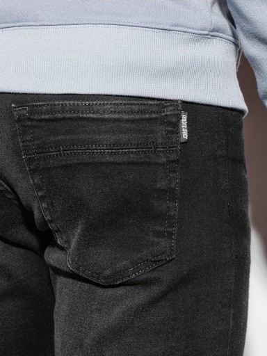 Spodnie męskie jeansowe casual P942 czarne M 10114015183 Odzież Męska Spodnie MS QZLXMS-4