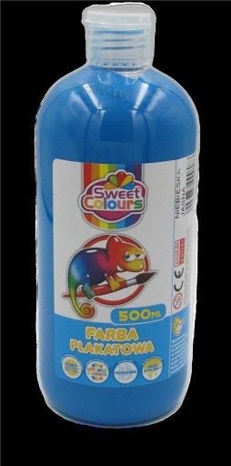 FARBA PLAKATOWA JASNONIEBIESKA 500ML