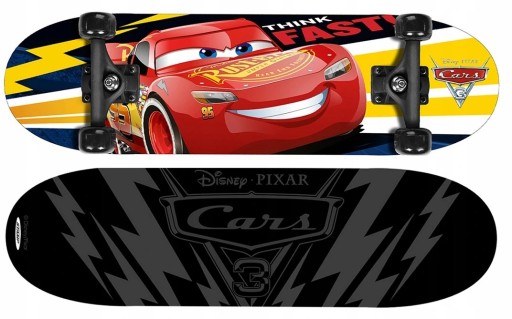 Різнокольоровий скейтборд Disney Cars