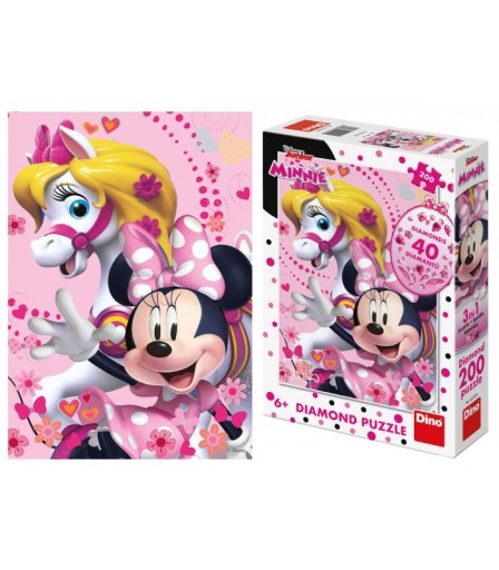 Dino Minnie Mouse 200 dielikov diamond puzzle