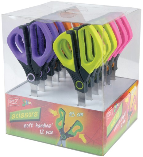 Ножиці 18 СМ ГУМОВІ EASY MIX