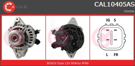CAL10405AS/ZAW - Генератори casco cal10405as