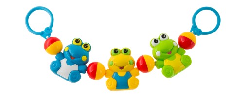 Брязкальце Peek-a-boo для дитячої коляски Happy Frogs