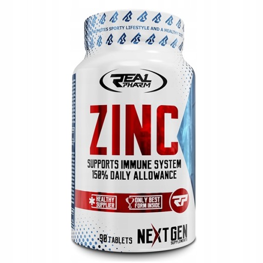 Real Pharm Zinc 90caps Zinok Testosterón Cera