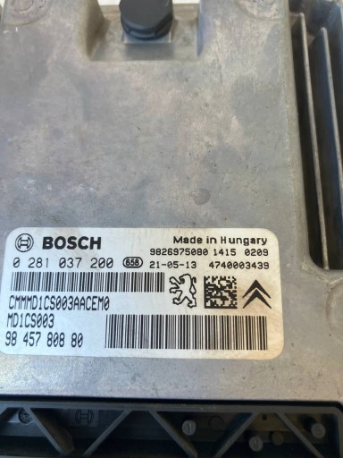 Computer DES MOTORS CITROEN C4 III 1.5 BLUE HDI 9845780880 9826975080