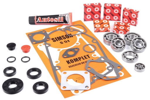 99636 - Підшипники + саймерінг двигуна FAG Simson S51