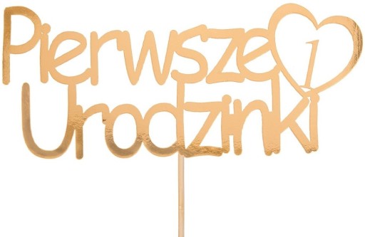 Topper First Birthday One Year Old Topper Торт