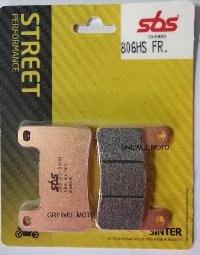 SBS 806hs тормозные колодки с 1000 ZX-10R GSX-R DL