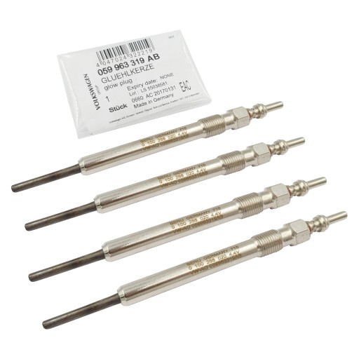 4 свечи накаливания vw audi 059963319ab новые оригинал
