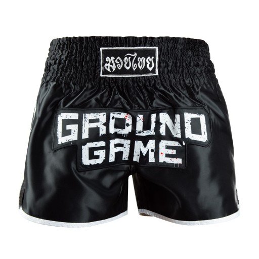 Ground Game Šortky Muay Thai &quot;Skullz&quot; Black M