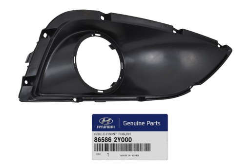 86586-2Y000 - Світильник решітка решітки галогену права HYUNDAI IX35