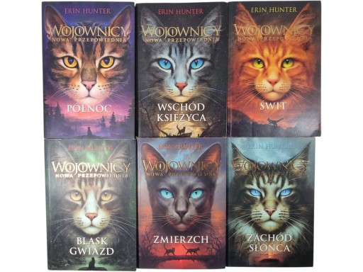Zdjęcie egzemplarza: Wojownicy / Nowa Przepowiednia Tomy 1-6 / Erin Hunter komplet książki