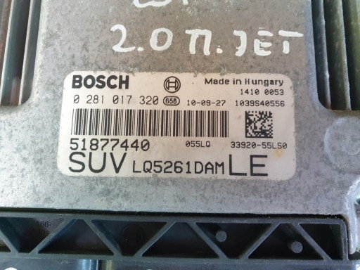 Computer 2.0 DDIS 2009- SX4 FIAT SEDICI 0281017320 51877440