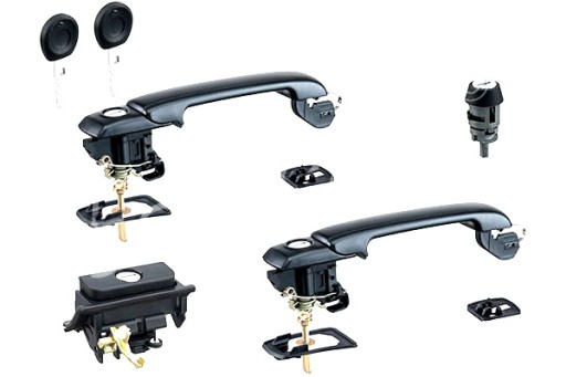 112 875 - TOPRAN НАРУЖНАЯ РУЧКА ДВЕРИ КЛЮЧА С ЗАМКОМ ЧЕРНЫЙ VW GOLF