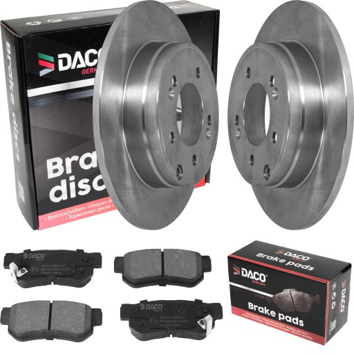 601317 - ДИСКИ И КОЛОДКИ DACO HYUNDAI SONATA V 05-СЗАДИ